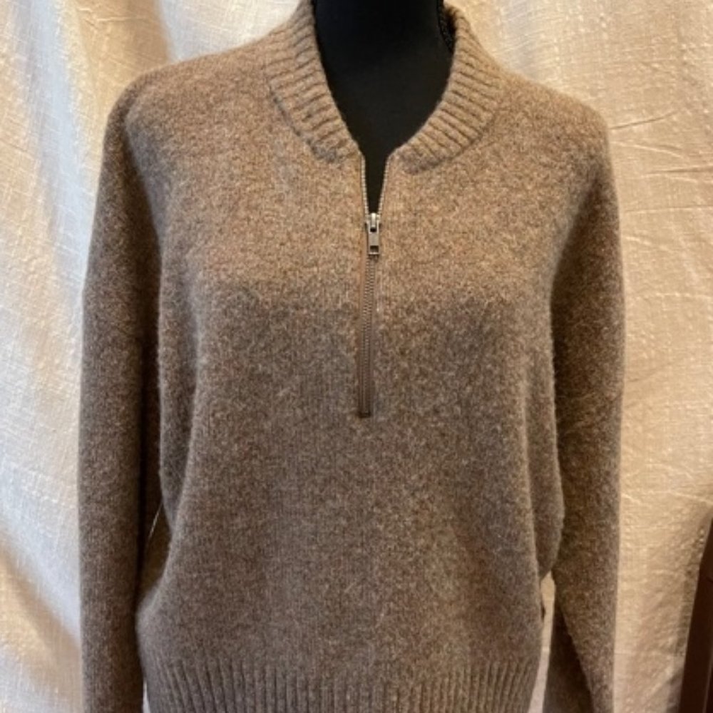 Madewell Half-Zip Alpaca Wool Blend Sweater NWT